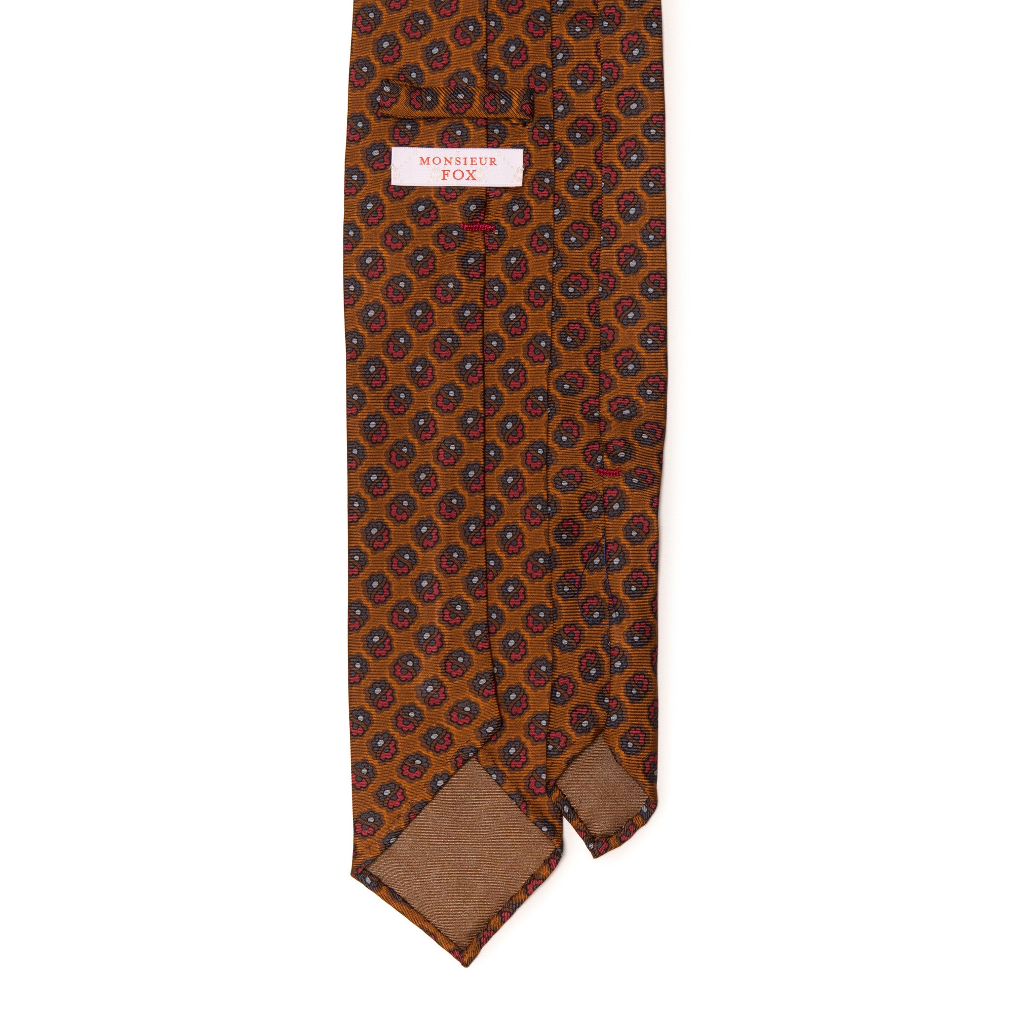 Michelsons Of London Gold Fox Silk Tie For Men – Classic 100% Woven Silk Necktie