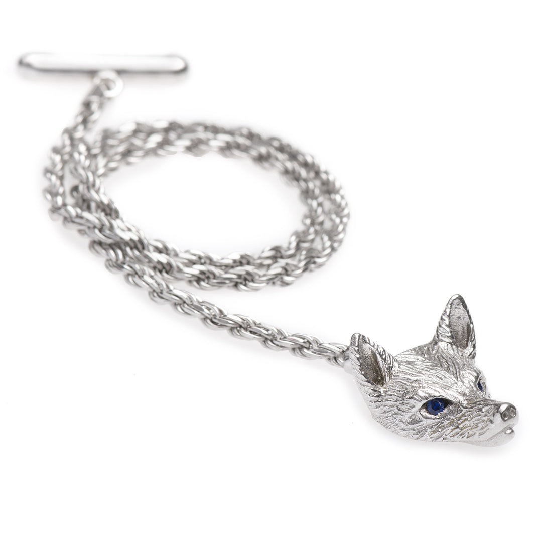 Monsieur Fox Silver Lapel Chain