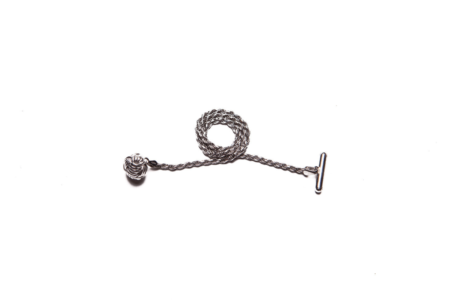 Infinity Knot Silver Lapel Chain