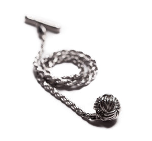 Infinity Knot Silver Lapel Chain