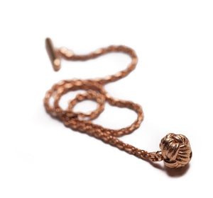 Infinity Knot Rose Gold Lapel Chain