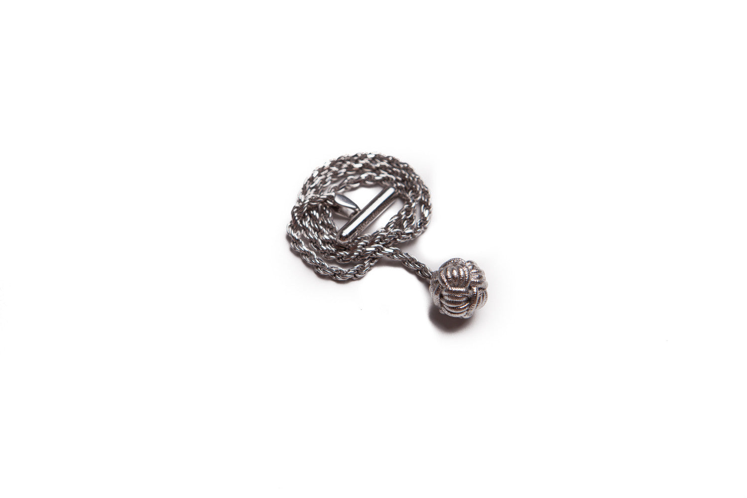 Infinity Knot Silver Lapel Chain