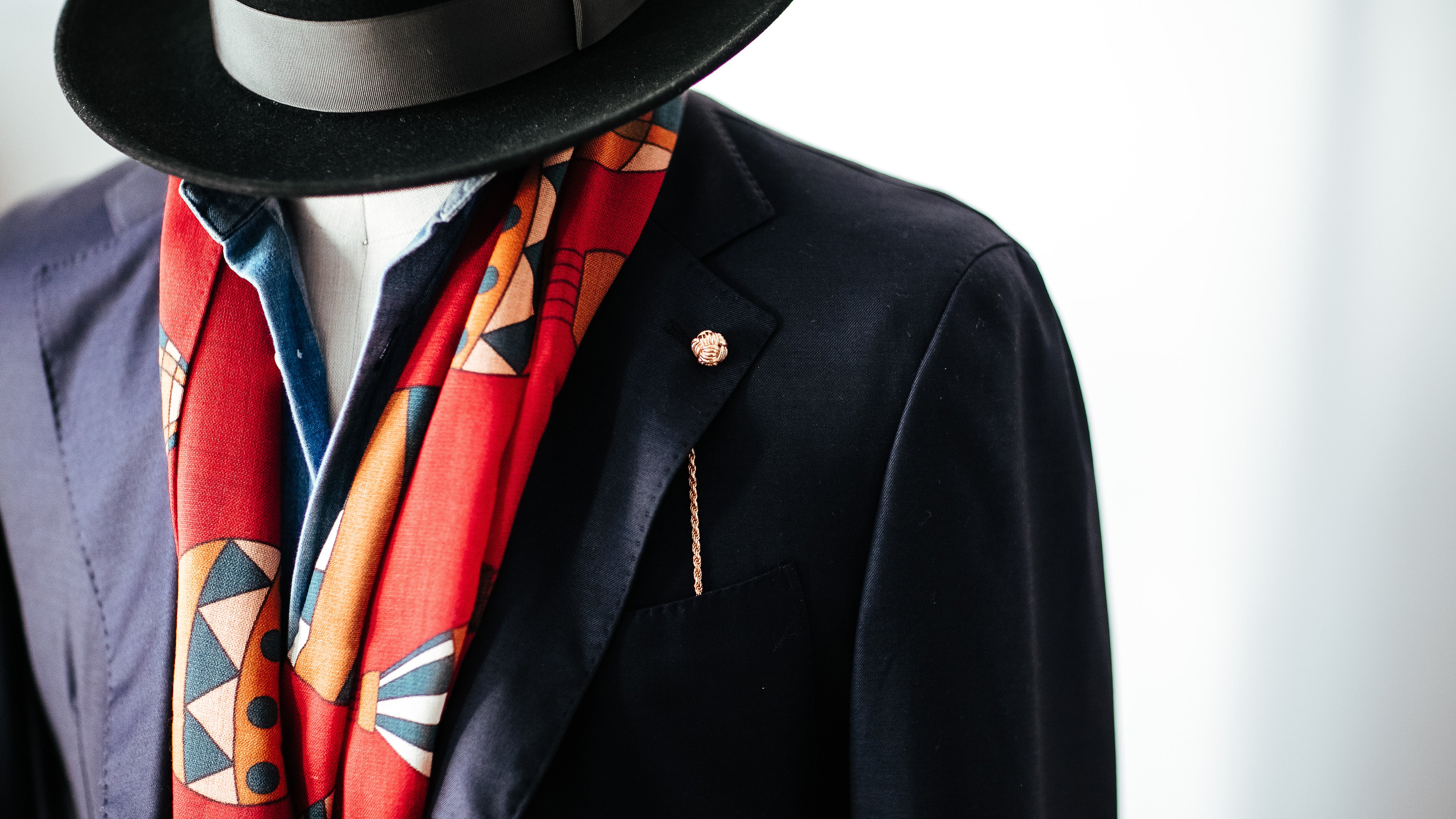 Around the World Scarf - Red