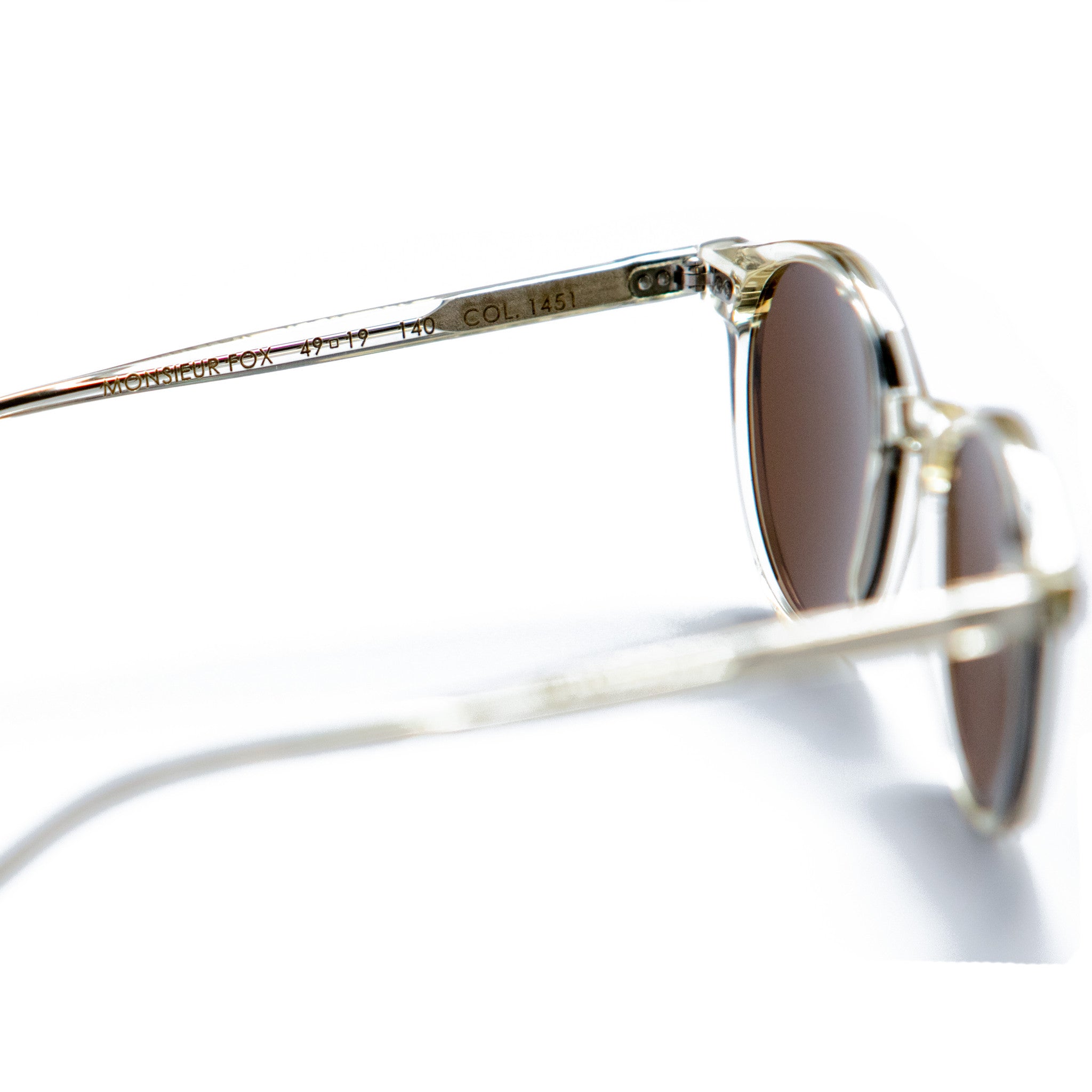 Monsieur Fox x TBD Eyewear Sunglasses - Champagne and Tobacco